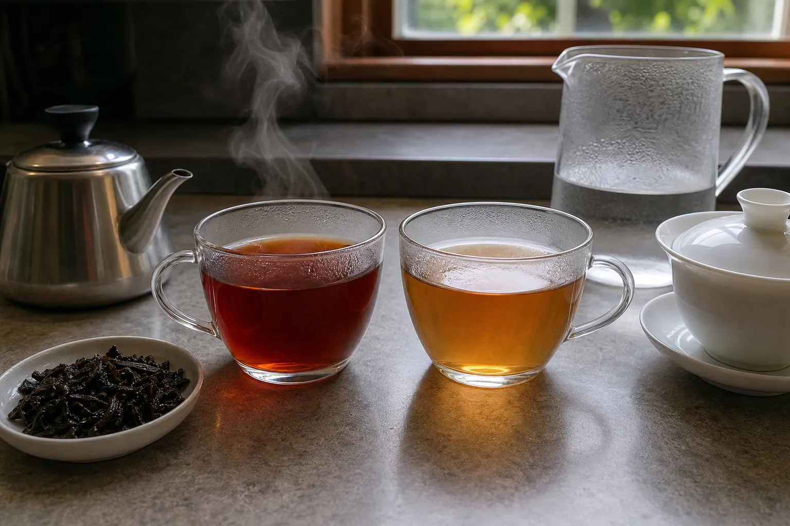 Boiling Water vs Cooler Water for Dark Tea: What Changes in the Cup