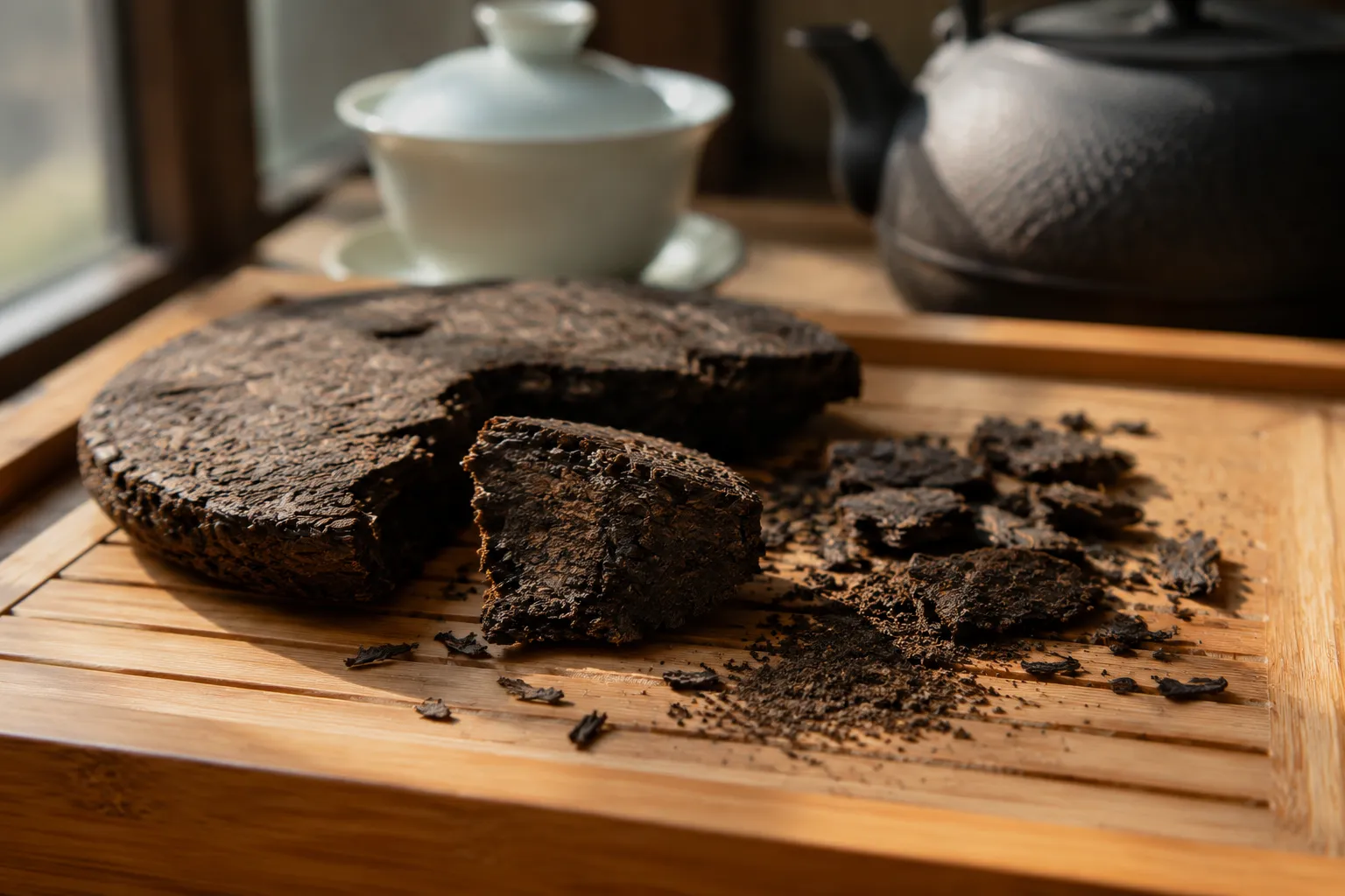 How to Brew a Newly Broken Piece of Compressed Dark Tea