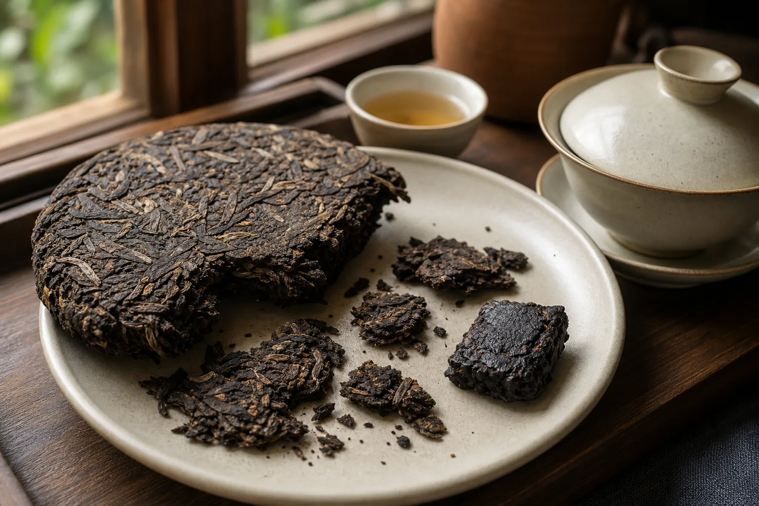 Why a Compressed Dark Tea Cake Brews Unevenly and How to Adjust