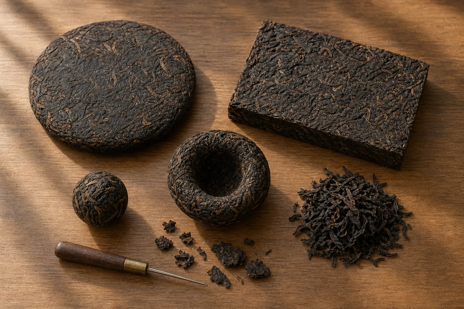 Bing, Zhuan, Tuo, and Other Compressed Tea Shape Names