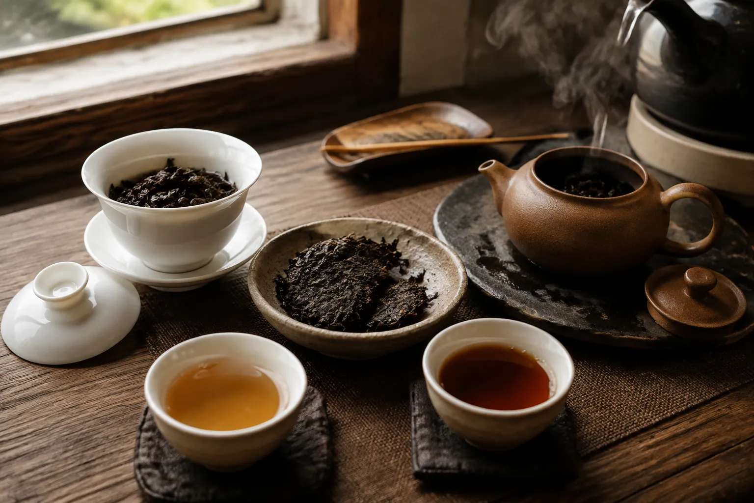 Gaiwan or Teapot for Gongfu Brewing Dark Tea