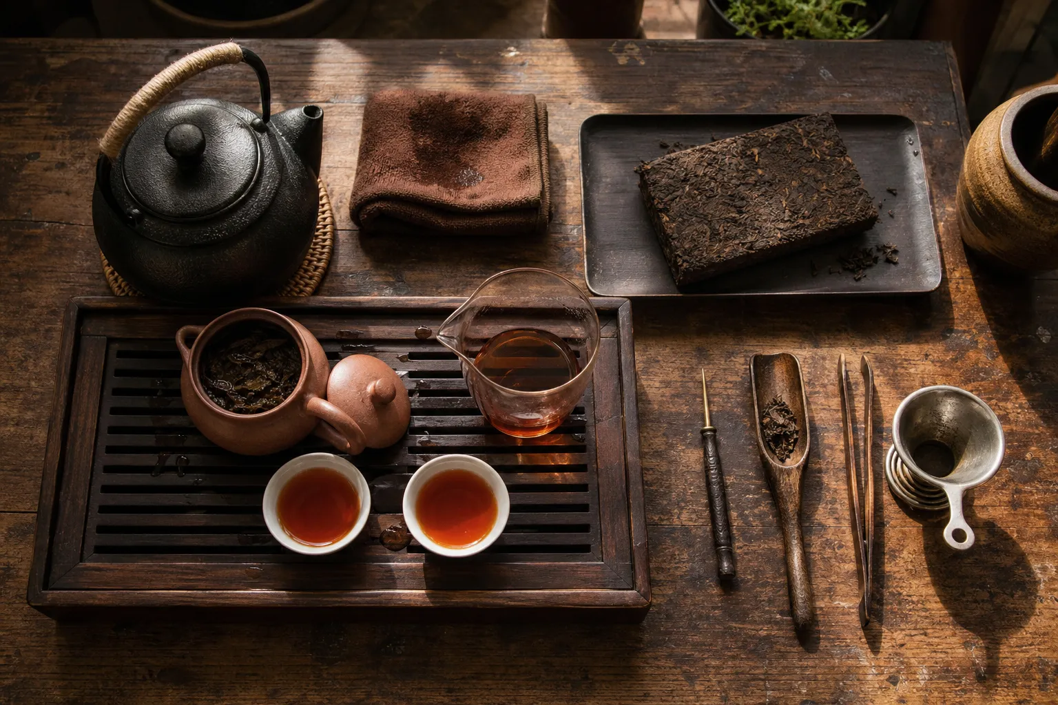 Gongfu Tea Tools for Dark Tea: What Each Piece Is For