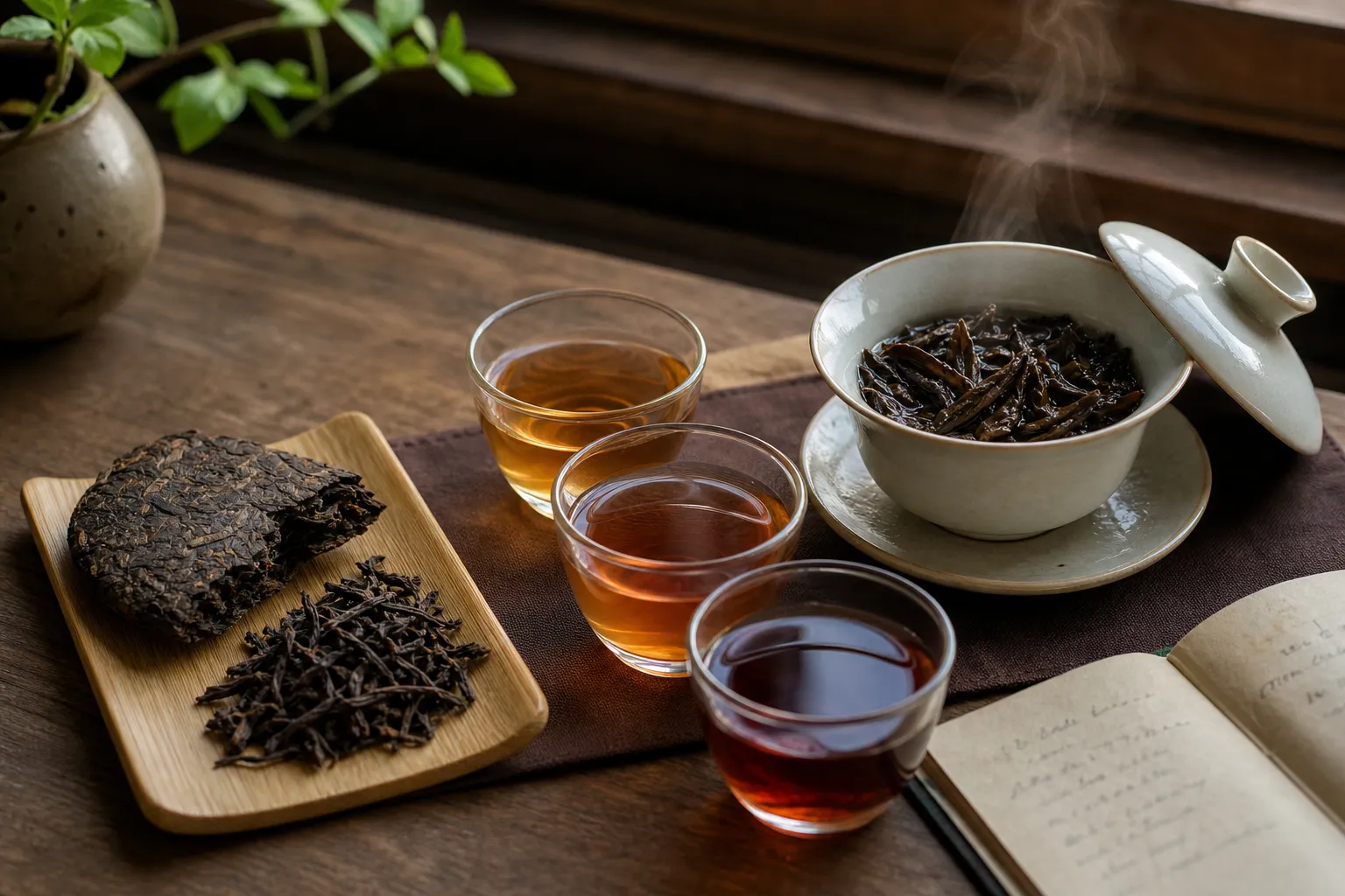 How to Tell Major Dark Tea Types Apart by Leaf, Liquor, and Aroma
