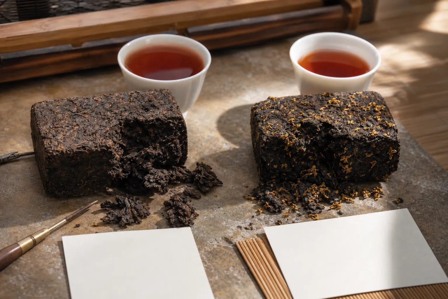 Kang Brick Tea vs Fu Brick Tea: How Two Dark Tea Bricks Differ